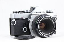 [ NEAR MINT- ] OLYMPUS OM-1 Film Camera + AUTO MACRO 50mm f/3.5 Lens From JAPAN