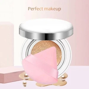 2x Dreieck Puff Mehl Mini Gesicht Make-up Schwamm weiche Baumwolle - Bild 1 von 5