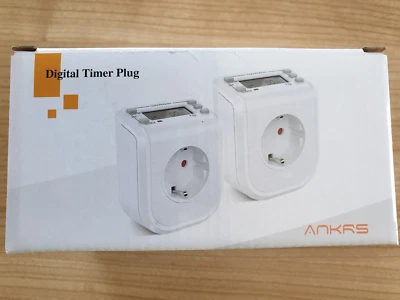 Digitale Zeitschaltuhr Mini Steckdose, Ankrs Programmierbare Timer Steckdose - Bild 1 von 4