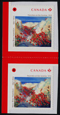 Canada 3252 Gutter Pair MNH Mary Riter Hamilton, Art, Poppy, Flower, WWII