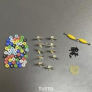 56 ruedas y tuercas de rodamiento y 10 camiones y tornillos para accesorio de diapasón de 96 mm - Imagen 1 de 6