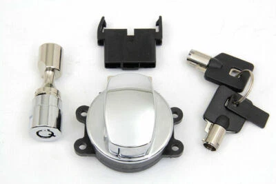 Interruptor de encendido con bisagra cromado para Harley Davidson de V-Twin Foto 1 de 2