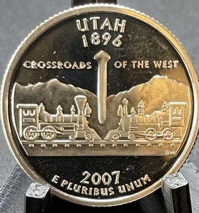 2007 S Utah 90% SILVER "PROOF" State Quarter US Mint Coin KM393 - Picture 1 of 17