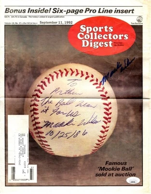 Mookie Wilson Signed Autographed Newspaper Cover New York Mets JSA AH03531 - Image 1 of 2