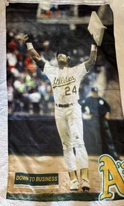 Rickey Henderson Banner Oakland A's Athletics Stadium Giveaway - Picture 1 of 4