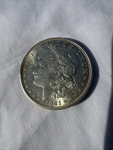 1921 D US Morgan Silber Dollar 1 $ vz - Bild 1 von 5