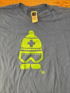 The North Face T-Shirt Mens Size XLBlue Cotton Short Sleeve Ames Bros Ski Tee - Picture 1 of 12