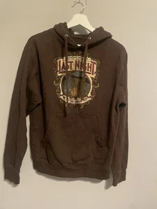 Morgan Wallen Hoodie Mens Small Brown One Thing At A Time Last Night Sweatshirt - Picture 1 of 7