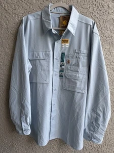 Camisa de Pescador Carhartt Para Hombres Extremos Relajada Azul Elastizada Pestaña Enrollable Ventilada XL -NUEVA CON ETIQUETAS - Imagen 1 de 10