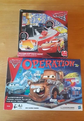 Disney Pixar Cars Set of two board games "Operation" and "Piston Cup". Used. - Image 1 of 4