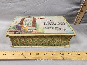 Antique Candy Box Eline's Dream Milk Chocolate Empty Art Deco Look - Picture 1 of 3