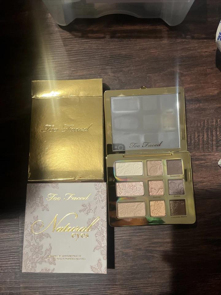 Too Faced Natural Eyes Eyeshadow Palette | 9 Neutral Matte & Shimmer Shades - Image 1 of 1