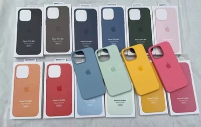 MARKENLOS Handy Hülle für iPhone 17 16 15 14 13 12 11 Pro Max Silikon Cover Logo Taschen