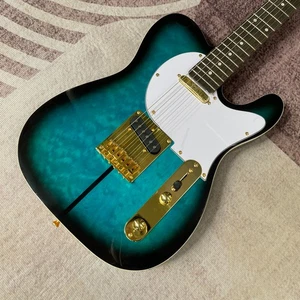 Neck Thru Body Electric Guitar 6 String SS Gold Hardware Free Ship - Picture 1 of 7