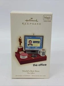 2009 Hallmark Keepsake “World’s Best Boss” The Office Magic Ornament Funny Sound - Picture 1 of 14