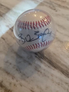 Bill Swift (Maine) Giants Rockies baseball originale autografato Rawlings in custodia - Foto 1 di 2