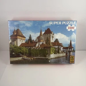 Vintage FX Schmid 1500 Teile Super Puzzle Schloss Oberhofen Thunersee Schweiz - Bild 1 von 5