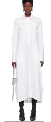 Jil Sander Shirtdress Heavy Poplin Sz 40/6 $1550 - Image 1 of 4