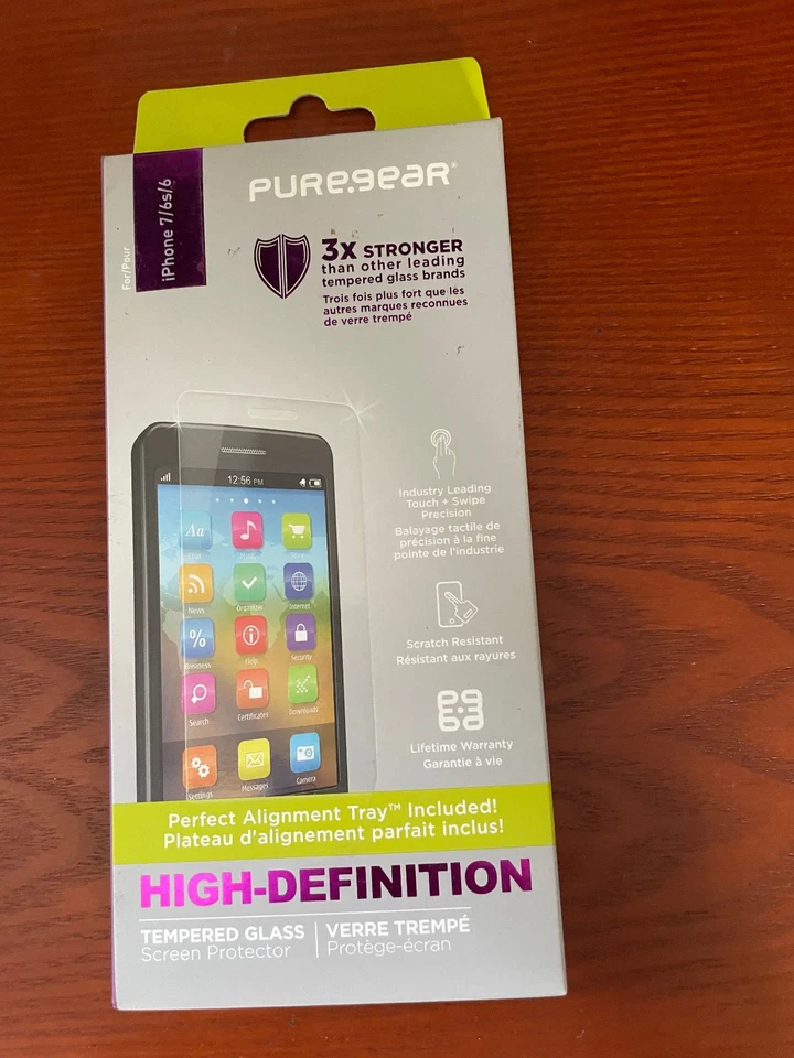 Puregear iPhone 7/6s/6 钢化玻璃屏幕保护膜 — 第 1/4 张图片