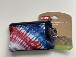 Chums Compact Surfshorts Wallet w/ Key Ring, 2 Zipper Pockets, ID Window  - Picture 1 of 3