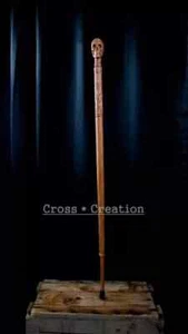 Hand carved Wooden Unique Walking Stick Handmade Gifts Items - Picture 1 of 5