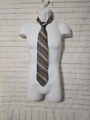 Men's Structure Multicolor  Striped Patterned  Tie, 3.75 X 59 - Image 1 of 4