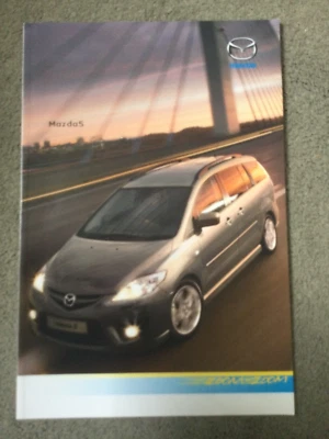 MAZDA 5 TS , TS2 , Sport and Sport Nav brochure  Dec 2007 Excellent condition - Image 1 of 4