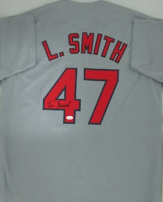 Cardinals Hall of Famer LEE SMITH Signed Custom Replica Jersey AUTO - JSA - Image 1 of 3