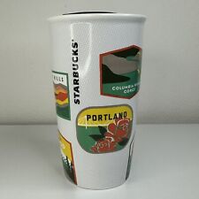 Rare New Starbucks Oregon Landmarks 2017 Ceramic Travel Mug Tumbler 12 fl oz 