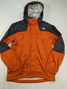 The North Face HyVent Full Zip Hooded Rain Wind Jacket Youth Size Large Orange - Picture 1 of 14