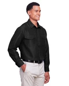 Harriton M580L Men's Key West Long-Sleeve Performance Staff Shirt - Picture 1 of 8