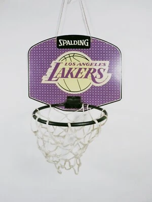 SPALDING L.A. LOS ANGELES LAKERS BASKETBALLKORB INDOOR MINI BASKETBALL KINDER - Bild 1 von 4