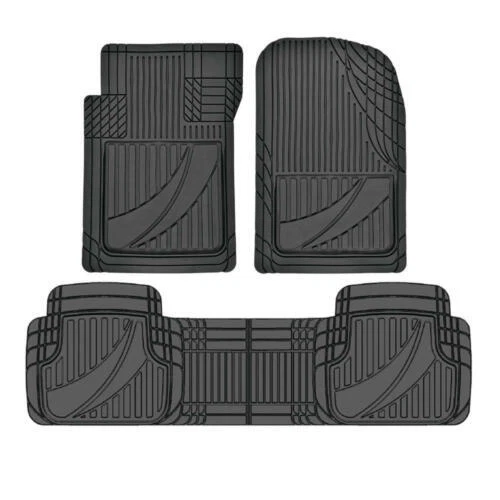 Alfombrillas Motor Trend FlexTough™ Advanced de goma negras para coche - molduras de alta resistencia... Foto 1 de 4