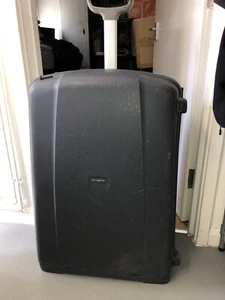 Samsonite AERIS Upright BLACK Hard Shell 4 Wheels Suitcase (L ARGE) TSA Lock - Picture 1 of 17