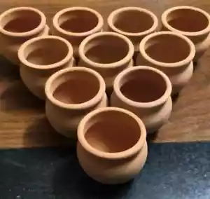 12x Tandoori Tea Terracota Mitti Tea Coffee/Handmade Natural Clay Tea Cup 7x7cm - Picture 1 of 6