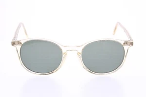 Dom Vetro Capretta C23 Polarized Clear Keyhole Round Sunglasses 47-20-145 - Picture 1 of 10