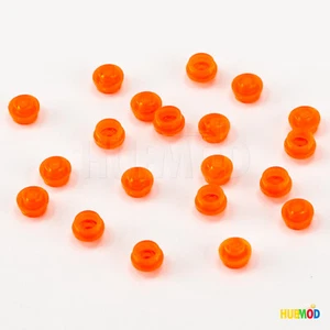 Lote de 20 Placas LEGO Trans Neón Naranja 1x1 4073 Redondas Mosaico Puntos Transparente - Imagen 1 de 3