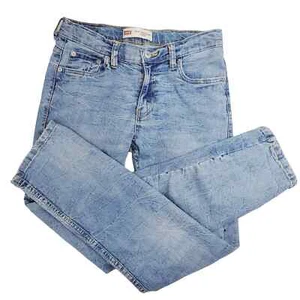Levi's 502 Jeans Girl's 16 (28X30) Blue Denim Regular Taper Stretch 5-Pocket - Picture 1 of 13