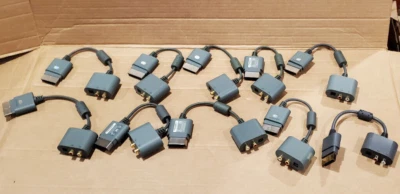 10 x Official Genuine Microsoft XBOX 360 RCA Optical Audio Adapter AV Cable - Image 1 of 3