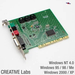 Creative Labs Ensoniq ES1371 PCI Son Carte Card Windows 4.0 95 98 Me 2000 XP - Photo 1/4