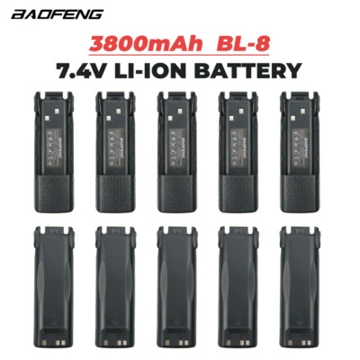 10PC Baofeng BL-8 3800mAh Li-ion Battery for Baofeng UV-82 UV-82L UV-8D Radios - Image 1 of 4