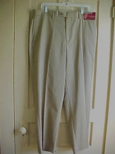 36 X 29 slacks HIDDEN EXTENSION tan NWT Louis Raphael light carmel color - Picture 1 of 6