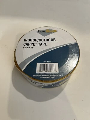 FlorCraft Carpet Tape 1-7/8" x 75' Indoor Outdoor Fiberglass Reinforced 2 Sided - Image 1 of 2