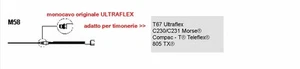 MONOCAVO ULTRAFLEX ORIGINALE M58 12FT (3,66mt) PER TIMONERIA T67 ecc..... - Foto 1 di 1