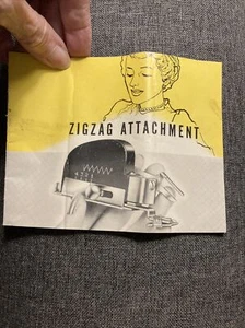 Vintage Zigzag Attachment Manual Unbranded Part No. 1566 - Picture 1 of 12
