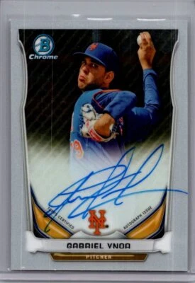 2014 Bowman Chrome #BCAP-GY Gabriel Ynoa Prospect Autographs - Image 1 of 2