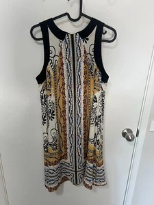 Women’s Cue Trapeze Dress Size 10 With Cut Out Details Made In Australia - Picture 1 of 8
