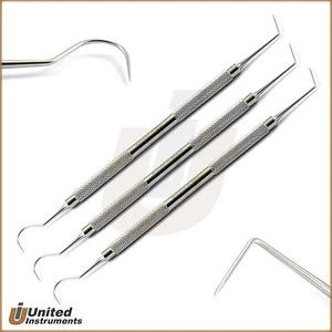 Endodontic Explorer Probes 23/6 Hook Tip Scaler Diagnostic Tartar Remover - Picture 1 of 3