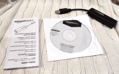 AmazonBasics USB 3.0 To 10/ 100/ 1000 Gigabit Ethernet Adapter - Image 1 of 4