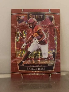 Breece Hall2022 Select Draft #12 Concourse RED LAZER PRIZM SP Rookie RC ISU Jets - Bild 1 von 2